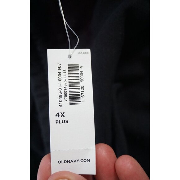 Old Navy Plus-Size French-Terry Cozy Fleece Black/White - Size 4X Plus, NWT - Picture 4 of 7